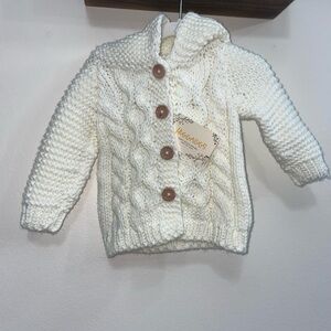 Huggalugs hooded knit sweater, super comfy!!